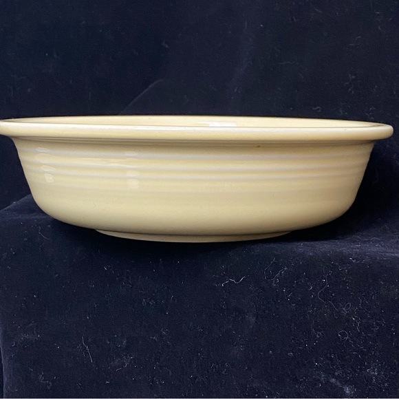 Vintage HLC Fiestaware Pale Yellow 7” Cereal/Soup Bowl Made in USA - Picture 5 of 13